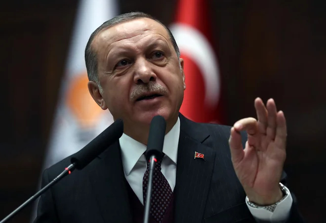 Erdogan je Evropo posvaril pred politiko izolacije beguncev. FOTO: Adem Altan/AFP