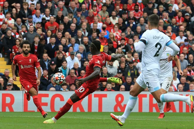 Senegalec Sadio Mane je bil strelec drugega zadetka za Liverpool. FOTO: Lindsey Parnaby/AFP