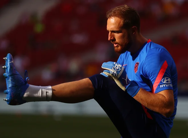 Jan Oblak je svojo mrežo tokrat ohranil nedotaknjeno. FOTO: Juan Medina/Reuters