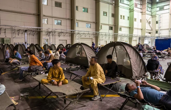 V EU pa se nadaljujejo tudi pogovori o razmerah v Afganistanu in morebitnem migrantskem valu.&nbsp;FOTO: Bertrand Guay/AFP