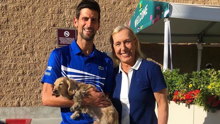 Fotografija: Martina Navratilova (desno) še naprej stavi na izkušene ase z Novakom Đokovićem na čelu. FOTO: Osebni arhiv