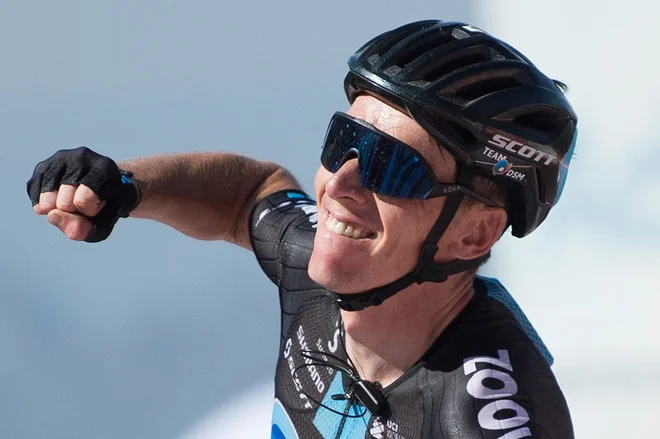 Romain Bardet je slavil v velikem slogu - s solo vožnjo. FOTO: Jorge Guerrero Afp