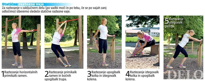 Zaključni sklop vaj na trim stezi. FOTO: Arhiv Polet