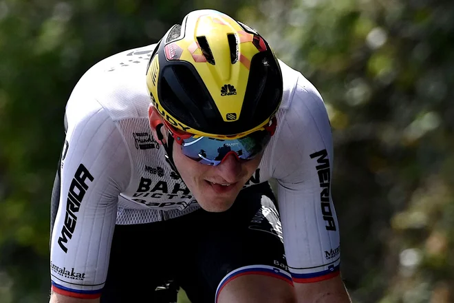 Matej Mohorič je sedmi v skupnem seštevku dirke po Beneluksu. FOTO: Philippe Lopez/AFP