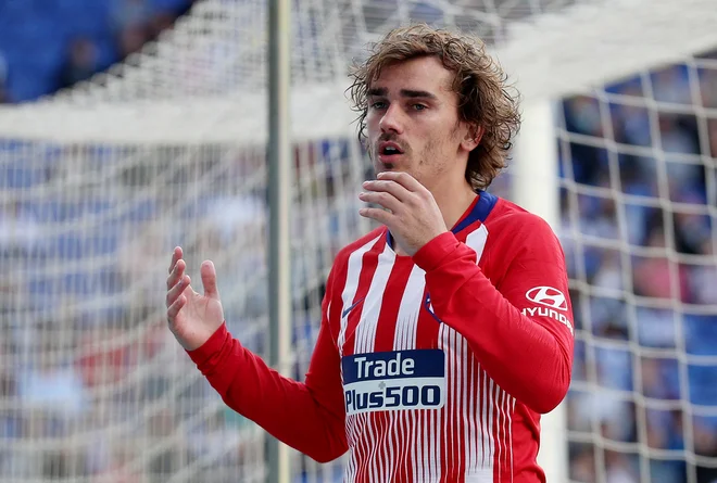 Antoine Griezmann se pri Atleticu počuti kot doma. FOTO: Albert Gea/Reuters