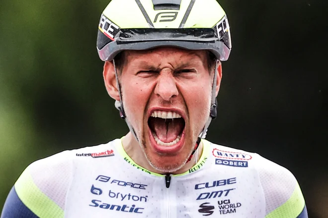 Taco Van der Hoorn se je razveselil lepega uspeha. FOTO: Luca Bettini/AFP