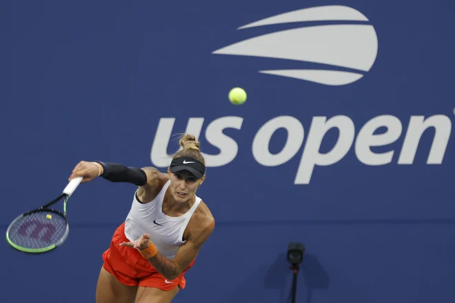 Polona Hercog med dvojicami ni dokončala uvodnega dvoboja. FOTO: Geoff Burke/Usa Today Sports