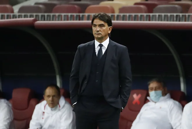 Zlatko Dalić je v Rusiji pogrešal tudi Luko Modrića. FOTO: Maxim Shemetov/Reuters