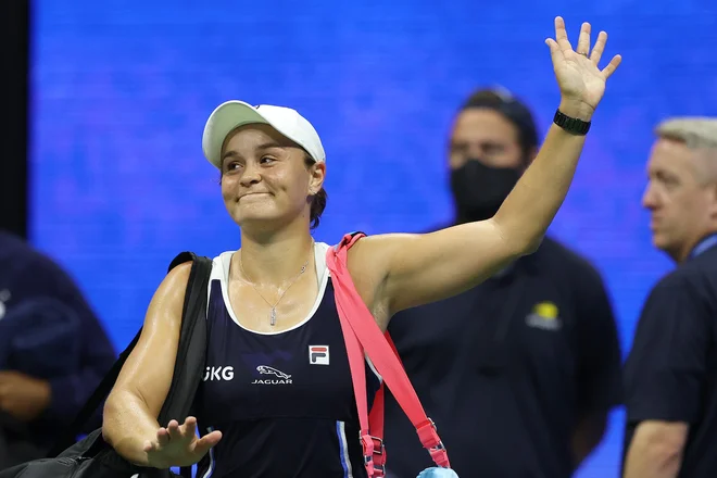 Ashleigh Barty ni bila slabe volje po porazu. FOTO: Elsa/AFP