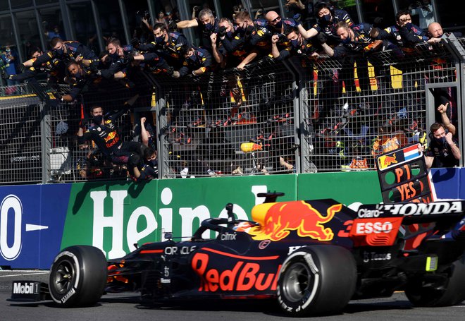 Max Verstappen je doživel enega od vrhuncev kariere.<br />
Foto Kenzo Tribouillard/AFP