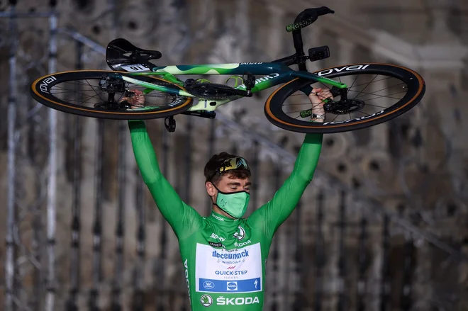 Fabio Jakobsen je fenomen številka dve letošnje Vuelte. FOTO: Miguel Riopa/AFP