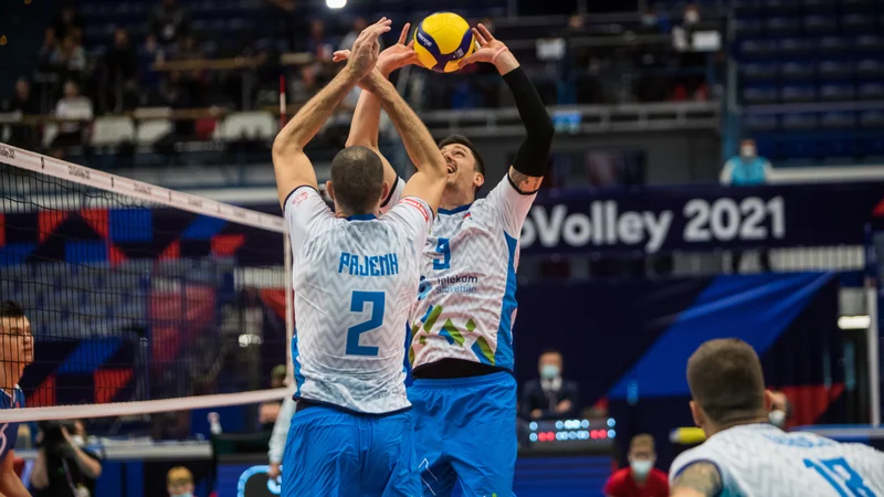 Fotografija: Dejan Vinčić in Alen Pajenk v Ostravi delujeta vse bolj složno v igri. FOTO: CEV