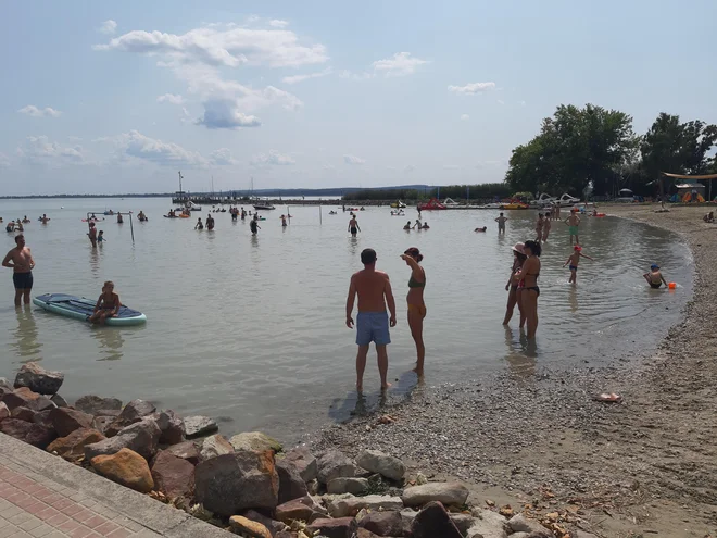 Namakanje je v Blatnem jezeru mogoče na več krajih, na neurejenih in urejenih kopališčih. FOTO: Mitja Felc/Delo