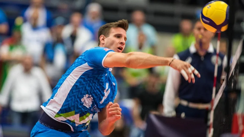 Fotografija: Jan Kozamernik in soigralci so na starocelinskem prvenstvu vedno boljši. FOTO: CEV