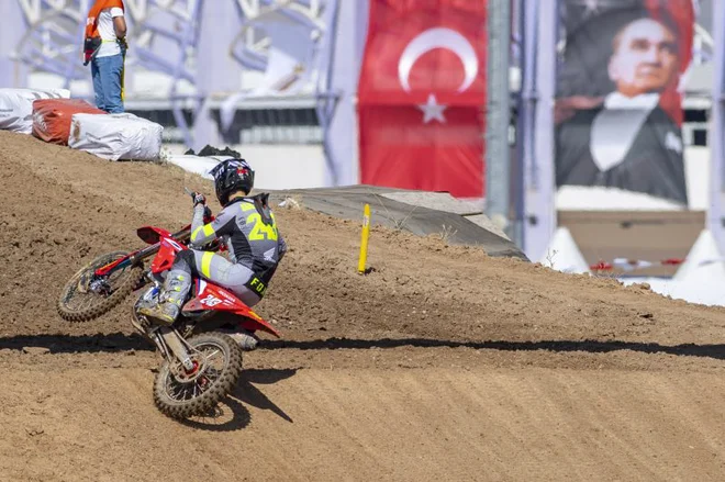 Gajser je tako kot leta 2018 osvojil drugo mesto v Turčiji. FOTO: Honda Racing