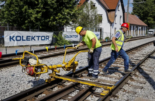 Izvajalci gradbenih del na notranjski progi so konzorcij Kolektor Koling, SŽ ŽGP, GH Holding, Pomgrad in CGP. FOTO: Jože Suhadolnik/Delo