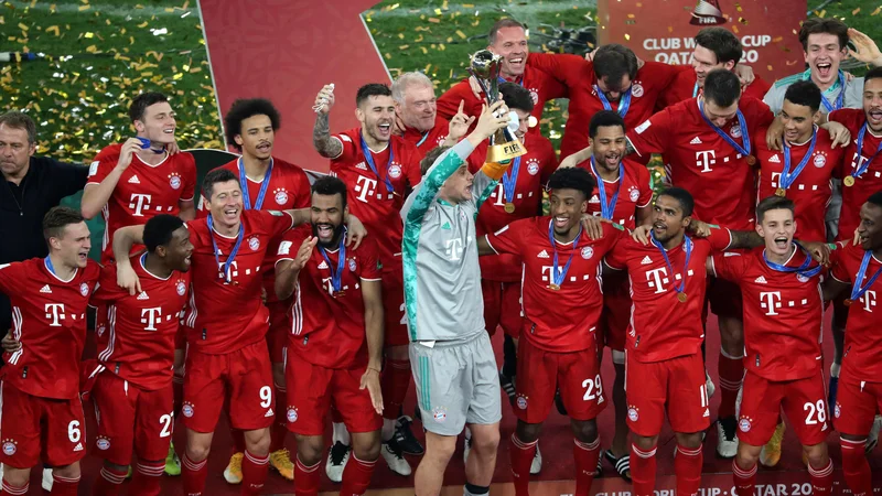 Fotografija: Na klubskem SP 2021 so zmagali nogometaši Bayerna iz Münchna. FOTO: Karim Jaafar/AFP