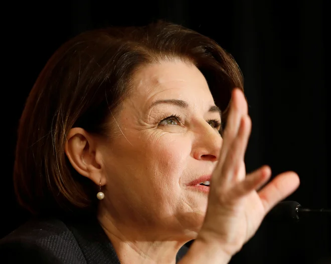 Amy Klobuchar. FOTO: Jonathan Drake/Reuters