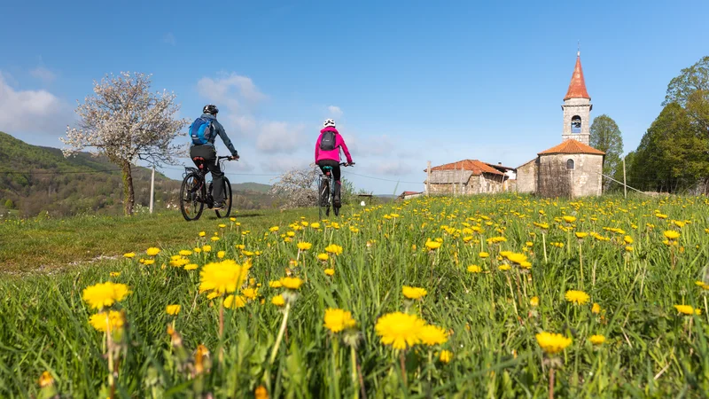 Fotografija: Na kolesarski karti je zarisanih kar 15 poti, od tistih, primernih za vse kolesarje, do tistih, ki zahtevajo kar nekaj kondicije. FOTO: Jošt Gantar