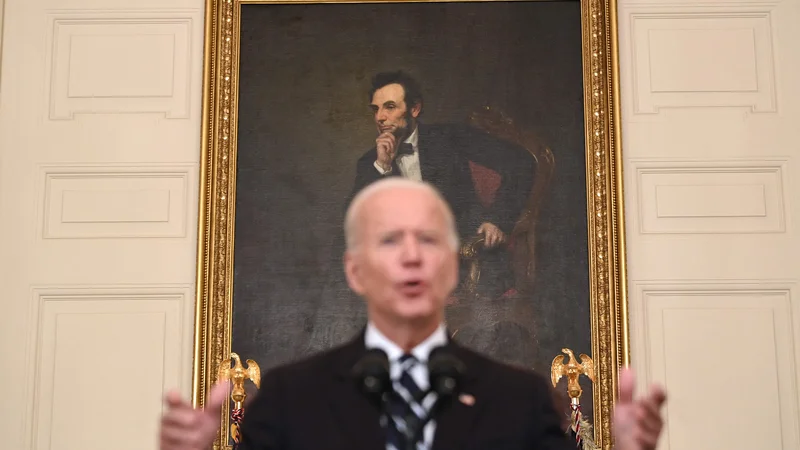 Fotografija: Ameriški predsednik Joe Biden zahteva cepljenje proti covidu-19, FOTO: Brendan Smialowski/AFP