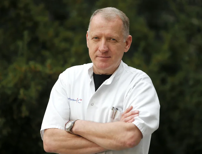 Vodja oddelka intenzivne terapije na ljubljanski infekcijski kliniki prof. Matjaž Jereb. FOTO: Aleš Černivec/delo