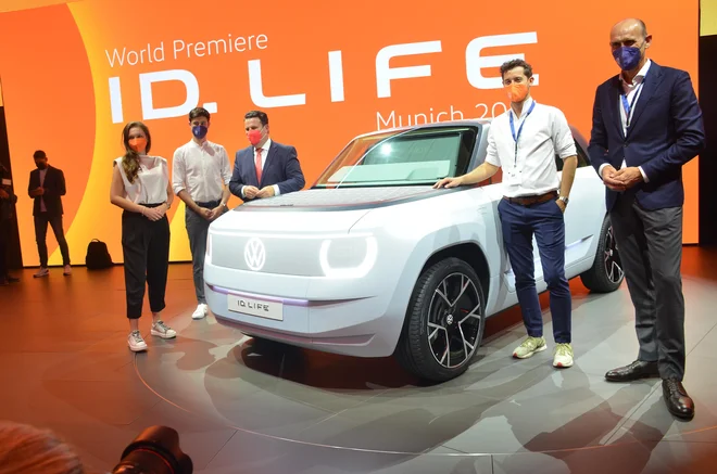ID.life je študija bodočega malega električnega volkswagna.<br />
FOTO: Gašper Boncelj