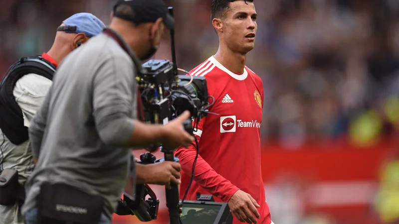 Fotografija: Za Ronaldom je (skoraj) popolna sobota. FOTO: Oli Scharff/AFP