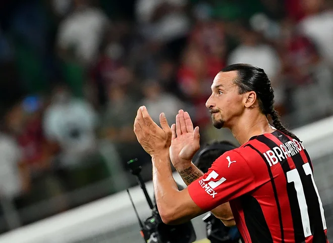 Nova pričeska, stare navade. Zlatan Ibrahimović se je po majski operaciji kolena vrnil z golom. FOTO: Isabella Bonotto/AFP