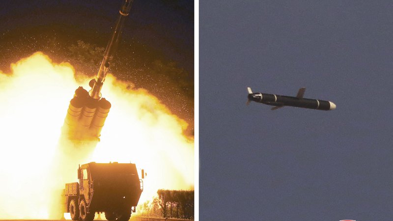 Fotografija: Glede na ocene nekaterih opazovalcev iz opisa izhaja, da je nova raketa morebiti zmožna nositi jedrske konice. FOTO: AFP