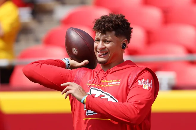 Patrick Mahomes je najboljše plačani igralec v ligi NFL. FOTO: Jamie Squire/AFP
