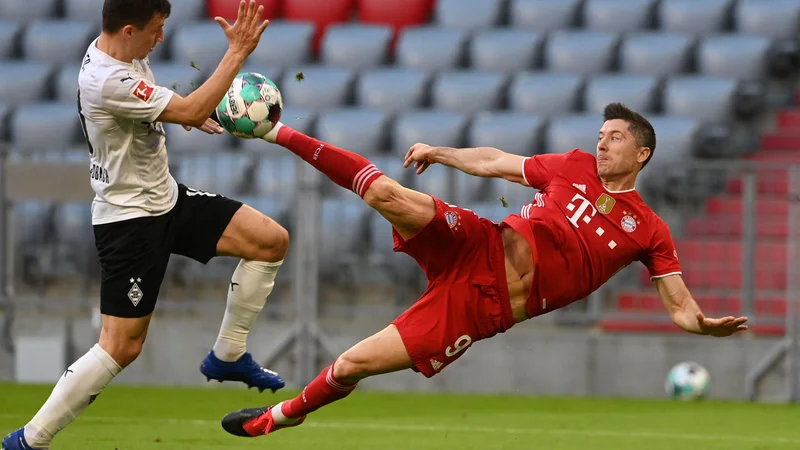 Fotografija: Robert Lewandowski je stroj za gole. FOTO: Christof Stache/AFP