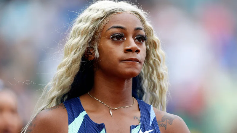 Fotografija: Sha'Carri Richardson je bila zaradi marihuane suspendirana za mesec dni. Prav njen pozitiven test v ameriških kvalifikacijah za nastop na OI pa je sprožil novo razpravo o smiselnosti uvrstitve marihuane na spisek nedovoljenih poživil. FOTO: Jonathan Ferrey/AFP