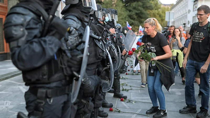 Fotografija: Naša policija je po opremljenosti in usposobljenosti na povsem evropski ravni, kar je razlog za optimizem, da bodo morebitni poskusi nasilja tudi v prihodnje hitro obvladani, meni Branko Lobnikar. Foto Blaž Samec