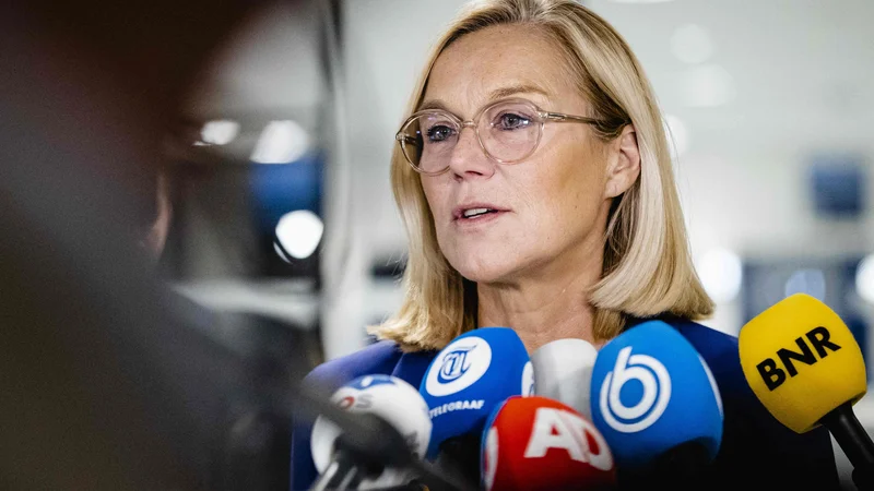 Fotografija: Sigrid Kaag je odstopila z mesta zunanje ministrice. FOTO: Sem Van Der Wal/AFP