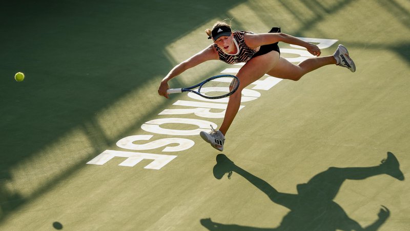 Fotografija: Kaja Juvan se je prav na turnirju v domovini prvič doslej uvrstila v polfinale na ravni WTA. FOTO: Matej Družnik/Delo