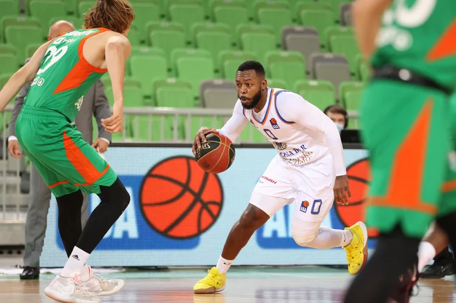 Jacob Pullen je bil v zadnjih sezonah gost Ljubljane kot član črnogorskega Mornarja. Kot član Philadelphie je odigral tudi tri tekme v ligi NBA. FOTO: Cedevita Olimpija/Aleš Fevžer