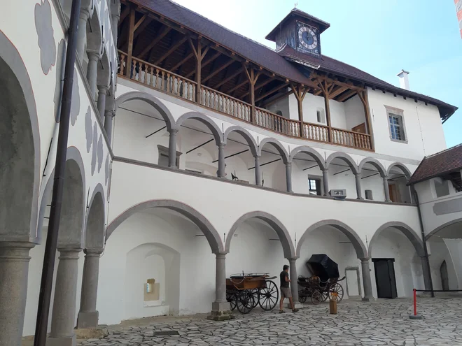 Nedaleč od državne meje s Slovenijo, tik ob vasi Destinić, je Grad Veliki Tabor. FOTO: Mitja Felc/Delo