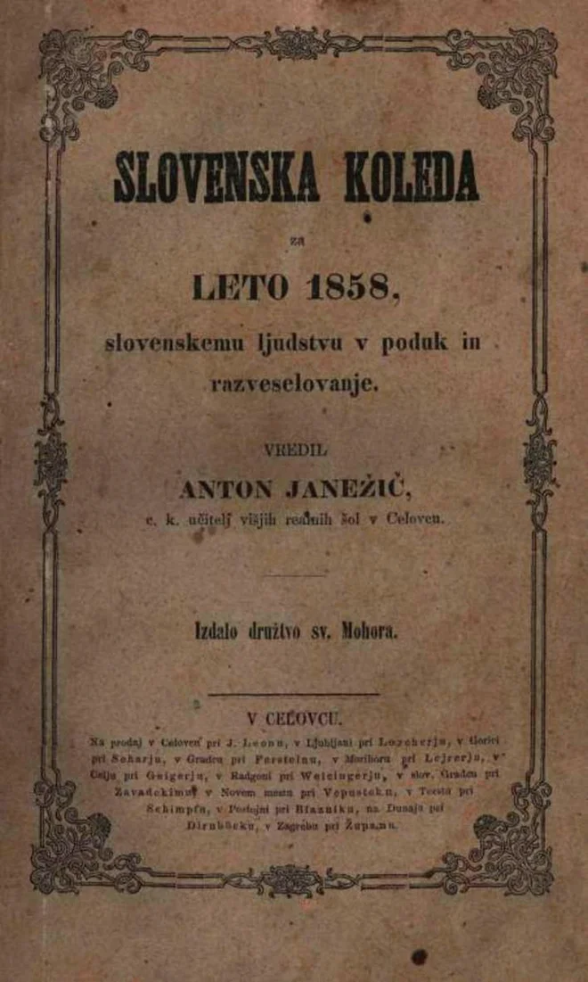 <em>Mohorjev koledar</em> so prvič izdali za leto 1858. FOTO: arhiv Celjske Mohorjeve družbe