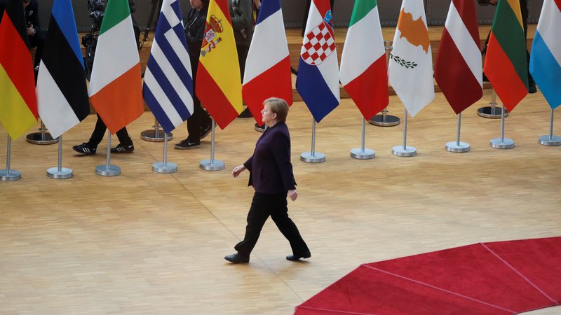 Fotografija: Angela Merkel se poslavlja od politike. FOTO: Reinhard Krause/Reuters