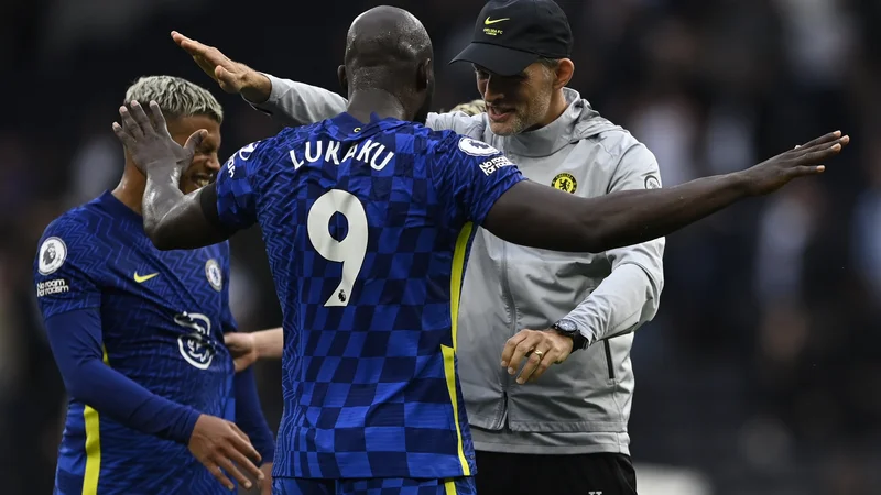 Fotografija: Thomas Tuchel je v Romeluju Lukakuju dobil moža, ki odloča tekme. FOTO: Tony Obrien/Reuters