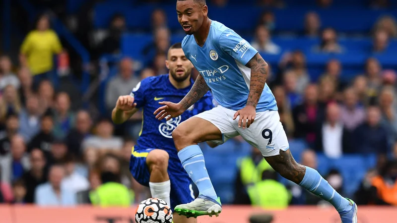 Fotografija: Gabriel Jesus je odločil ponovitev zadnjega finala lige prvakov. FOTO: Ben Stansall/AFP