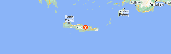 Kreta. FOTO: Latest Earthquakes