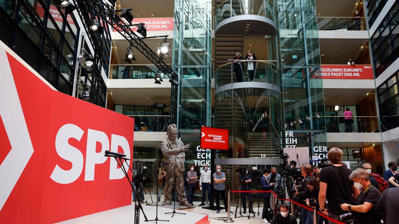 Fotografija: SPD slavi. FOTO: Odd Andersen/AFP