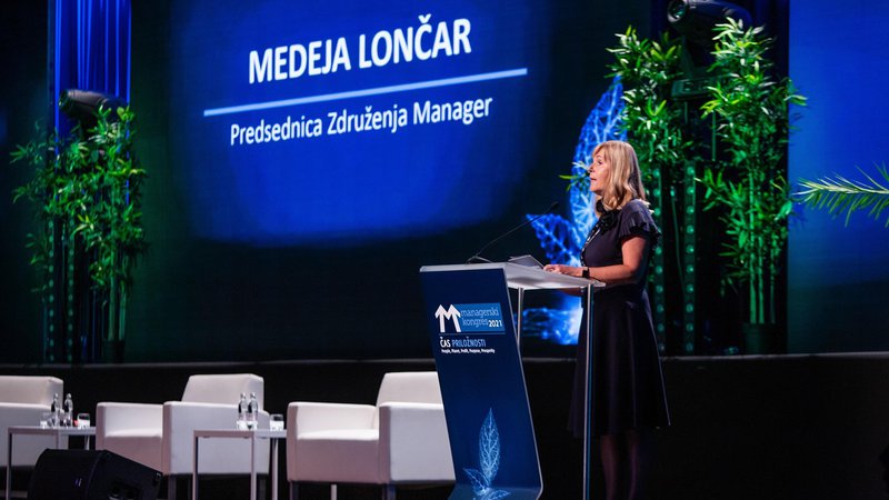 Fotografija: Ambicija Združenja Manager, ki mu predseduje Medeja Lončar, je da bi se Slovenija uvrstila med deset najuspešnejših in najbolj zaželenih držav za življenje na svetu. FOTO: Andraž Kobe za Združenje Manager