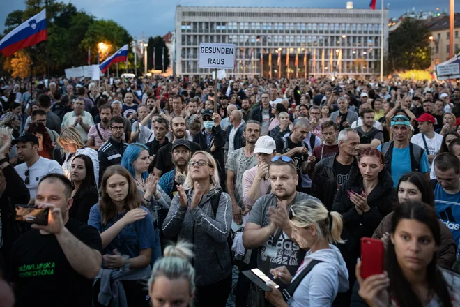 Prostesti v Ljubljani. FOTO: Voranc Vogel/Delo