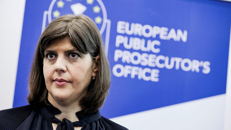 Fotografija: Glavna evropska tožilka Laura Kövesi ne skriva nezadovoljstva z delovanjem slovenske vlade glede delegiranih tožilcev. FOTO: Kenzo Tribouillard/AFP