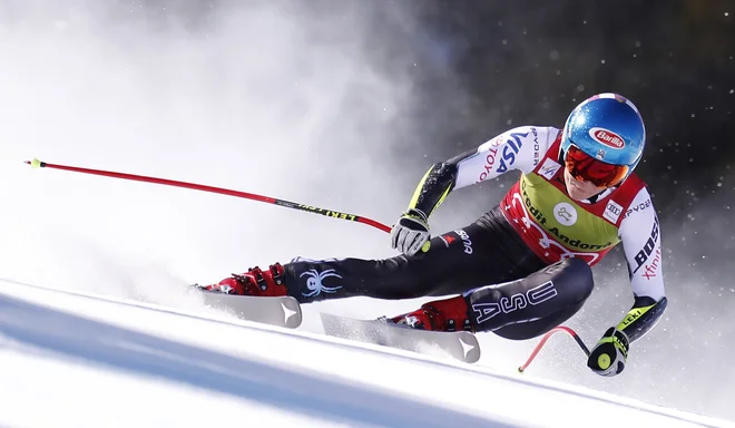 Bodo ameriški zvezdnici Mikaeli Shiffrin ukinili super-G? FOTO: Christian Hartmann/Reuters