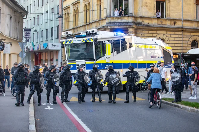 Prostesti v Ljubljani minulo sredo. FOTO: Voranc Vogel/Delo