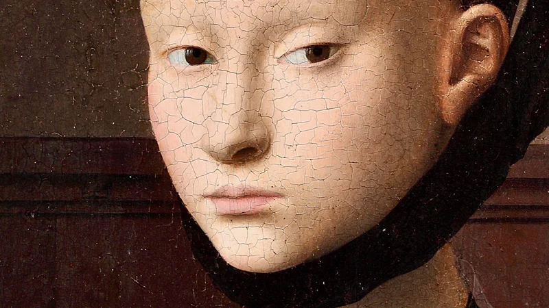 Fotografija: Skrivnostni Portret mlade ženske (ok. 1470) slikarja Petrusa Christusa, ki ga hranijo v Slikarski galeriji v Berlinu, je eden od vrhuncev amsterdamske razstave.
Foto Gemäldegalerie der Staatlichen Museen zu Berlin