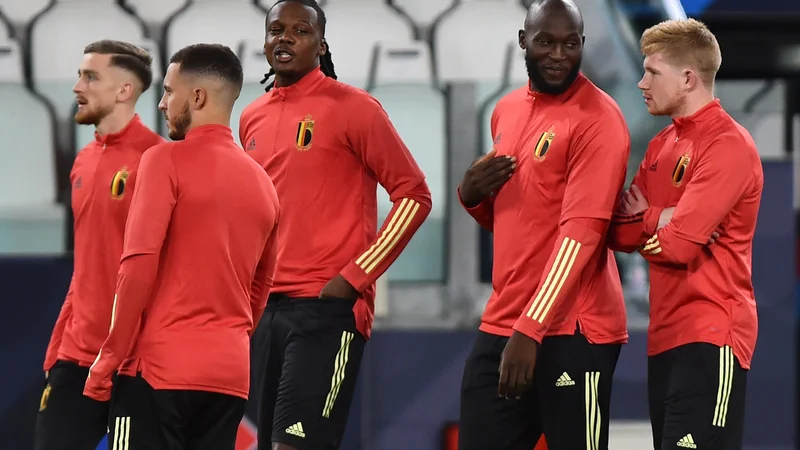 Fotografija: Kevin De Bruyne, Romelu Lukaku, Dedryck Boyata, Eden Hazard (na fotografiji z desne) ... Belgijcem talenta v ekipi res ne manjka. FOTO: Massimo Pinca/Reuters